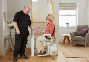 Platinum horizon plus outdoor straight stair lift