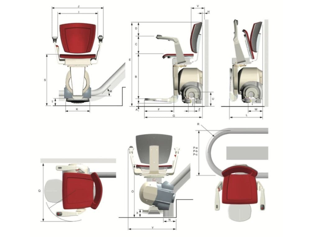 Otolift Modul-Air Curved Chair Lift