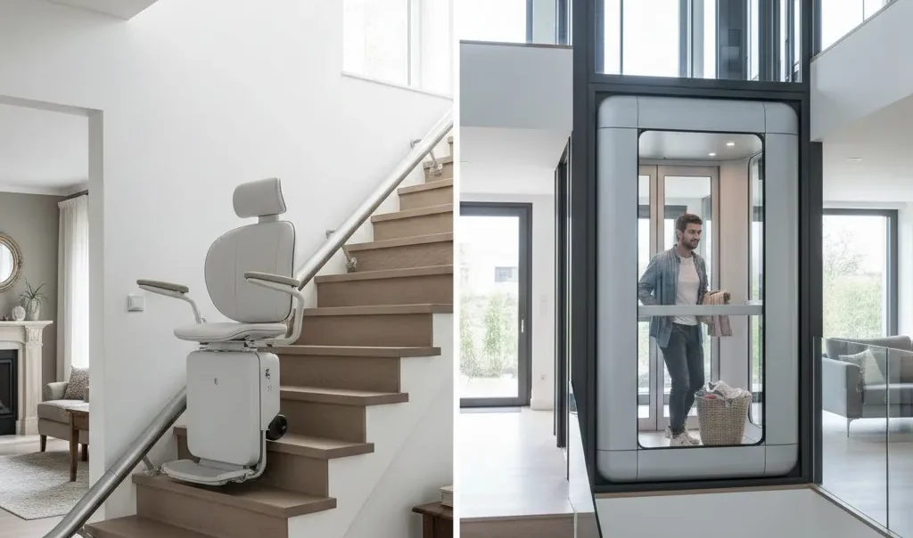 Stairlifts vs Home Elevators