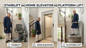 Stairlift vs Home Elevator vs Platform Lift