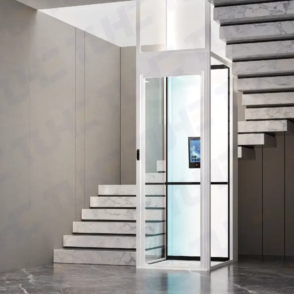 Home lift installed in a residential building