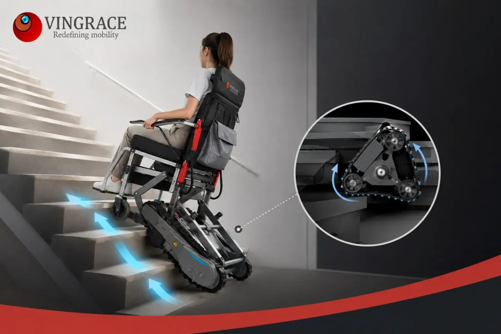 How Does a Stair Climbing Wheelchair Work? Mechanism Explained