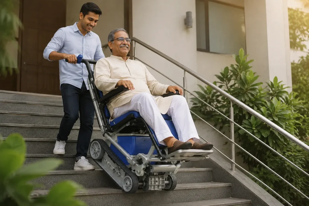 manual Stair Climbing Wheelchair