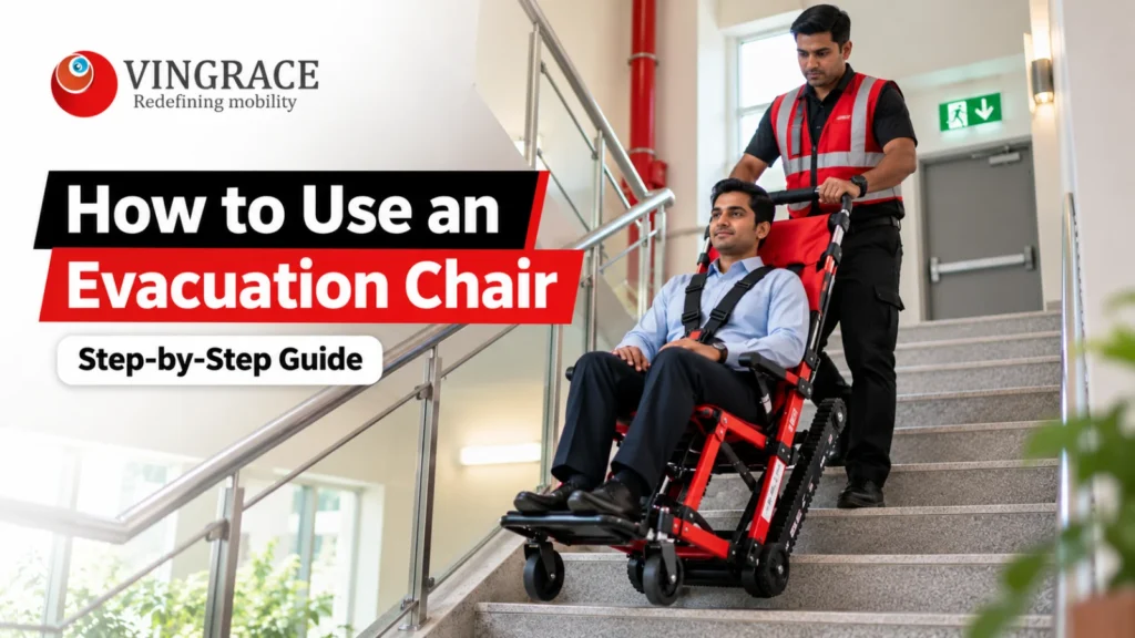 How to use an evacuation chair during emergencies - step-by-step guide by Vin Grace