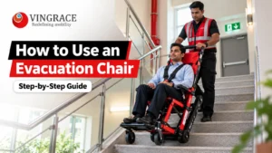 How to use an evacuation chair during emergencies - step-by-step guide by Vin Grace